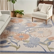 Nourison Home Aloha 9' x 12' Fabric Beige Multicolor Area Rug