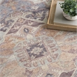Nourison Home Vintage Washables 10' x 13' Polyester Ivory Purple Area Rug