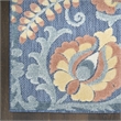 Nourison Home Aloha 3' x 4' Fabric Blue Rose Area Rug