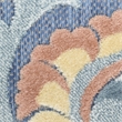 Nourison Home Aloha 3' x 4' Fabric Blue Rose Area Rug