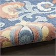 Nourison Home Aloha 3' x 4' Fabric Blue Rose Area Rug