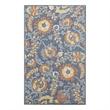 Nourison Home Aloha 3' x 4' Fabric Blue Rose Area Rug