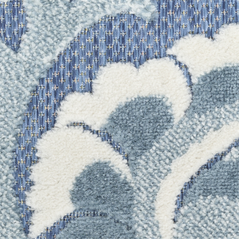 Nourison Home Aloha 3' x 4' Fabric Blue Area Rug