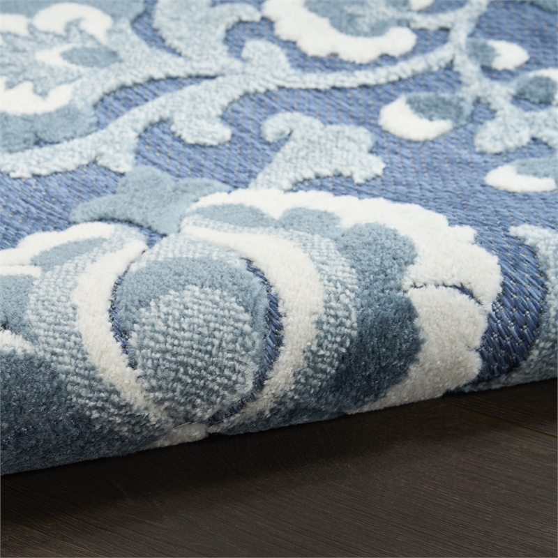 Nourison Home Aloha 3' x 4' Fabric Blue Area Rug