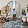 Nourison Home Aloha 5' x 8' Fabric Blue Area Rug
