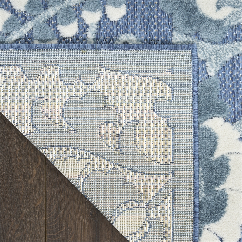 Nourison Home Aloha 9' x 12' Fabric Blue Area Rug