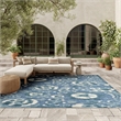 Nourison Home Aloha 9' x 12' Fabric Blue Area Rug