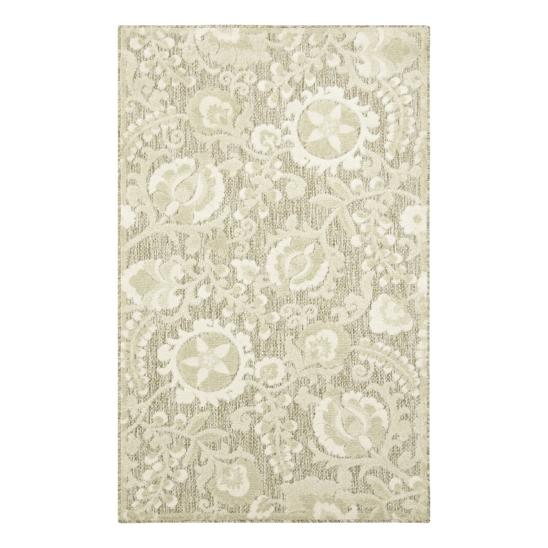 Nourison Home Aloha 3' x 4' Fabric Ivory Sage Area Rug