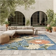 Nourison Home Aloha 8' x 11' Fabric Blue Sage Area Rug