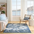 Nourison Home Aloha 5' x 8' Fabric Blue Area Rug