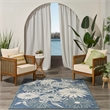 Nourison Home Aloha 5' x 8' Fabric Blue Area Rug