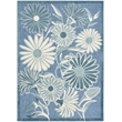 Nourison Home Aloha 5' x 8' Fabric Blue Area Rug