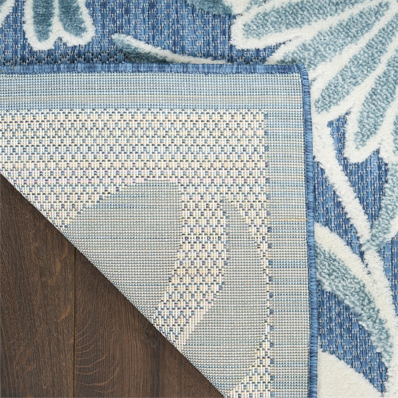 Nourison Home Aloha 5' x 8' Fabric Blue Area Rug