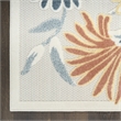 Nourison Home Aloha 3' x 4' Fabric Ivory Rose Area Rug
