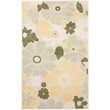 Nourison Home Aloha 3' x 4' Fabric Ivory Green Area Rug