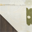 Nourison Home Aloha 3' x 4' Fabric Ivory Green Area Rug