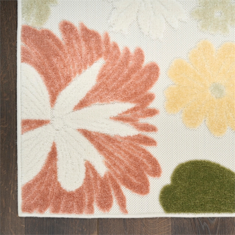 Nourison Home Aloha 4' x 6' Fabric Multicolor Area Rug