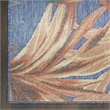 Nourison Home Aloha 3' x 4' Fabric Blue Rose Area Rug