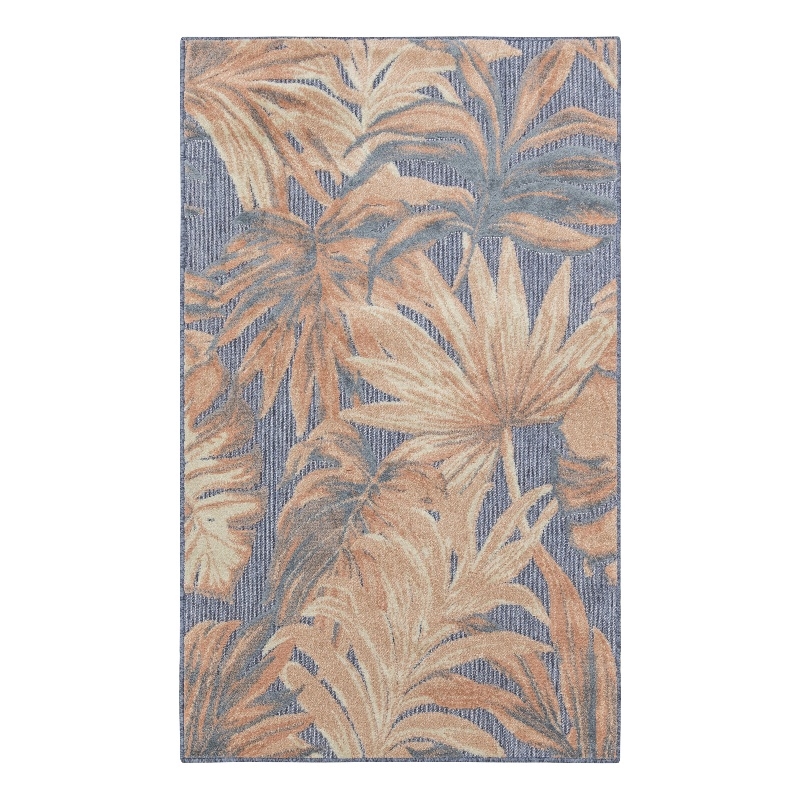 Nourison Home Aloha 3' x 4' Fabric Blue Rose Area Rug