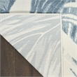 Nourison Home Aloha 3' x 4' Fabric Ivory Blue Area Rug
