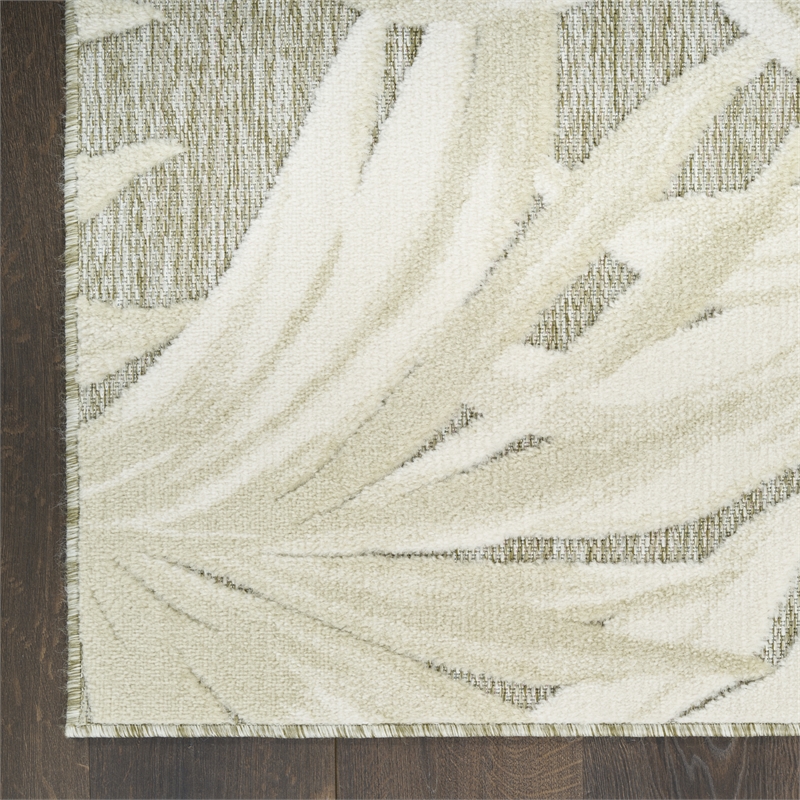 Nourison Home Aloha 3' x 4' Fabric Ivory Sage Area Rug