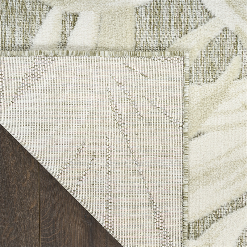 Nourison Home Aloha 3' x 4' Fabric Ivory Sage Area Rug