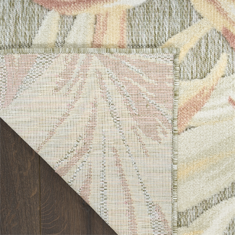 Nourison Home Aloha 8' x 11' Fabric Sage Rose Area Rug