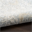 Nourison Home Enriched 5' x 8' Polyester Blue Silver Area Rug