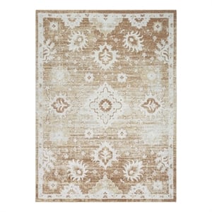 Nourison Home Astra Machine Washable 7' x 9' Polyester Copper Area Rug