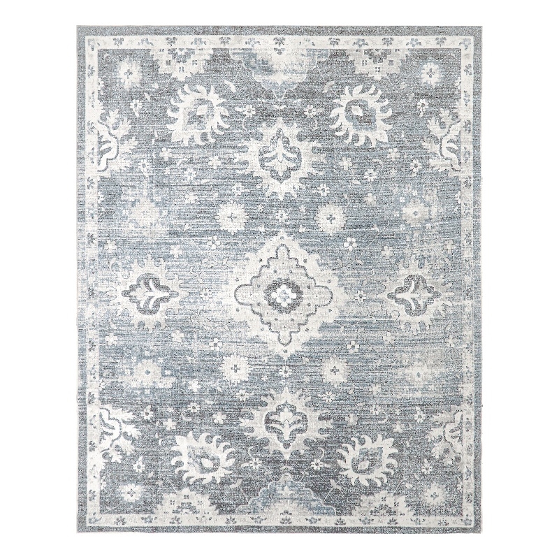 Nourison Home Astra Machine Washable 8' x 10' Polyester Denim Area Rug