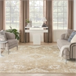 Nourison Home Astra Machine Washable 8' x 10' Polyester Ivory Gold Area Rug