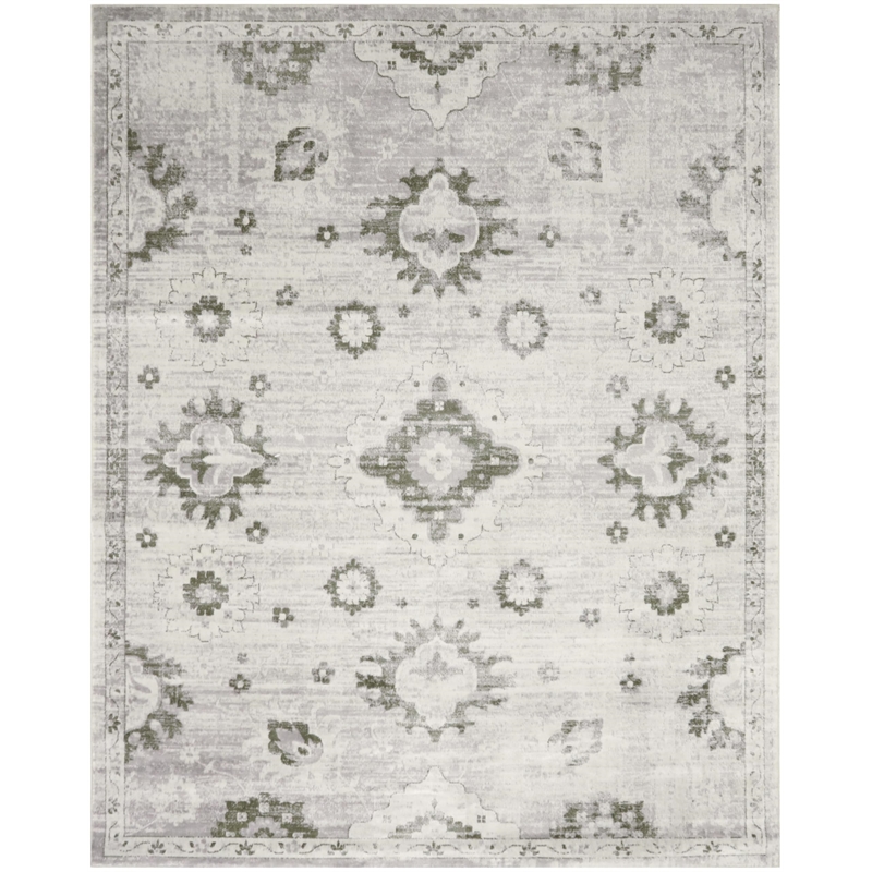 Nourison Home Astra Machine Washable 8' x 10' Polyester Ivory  Area Rug
