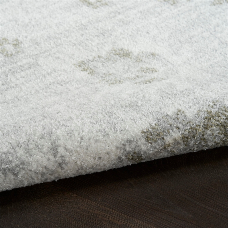 Nourison Home Astra Machine Washable 8' x 10' Polyester Ivory  Area Rug