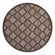 Nourison Home Nourison Easy Care 6' x Round Fabric Brown Area Rug