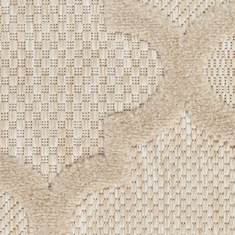 Nourison Home Nourison Easy Care 10' Runner Fabric Cream Area Rug