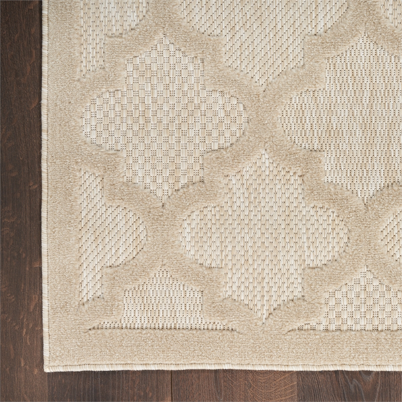 Nourison Home Nourison Easy Care 14' Runner Fabric Cream Area Rug