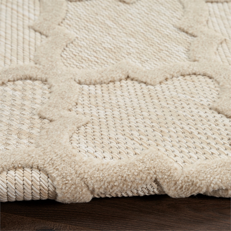 Nourison Home Nourison Easy Care 14' Runner Fabric Cream Area Rug