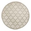 Nourison Home Nourison Easy Care 6' x Round Fabric Cream Area Rug