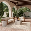 Nourison Home Nourison Easy Care 10' x 14' Fabric Cream Area Rug