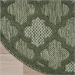 Nourison Home Nourison Easy Care 6' x Round Fabric Green Area Rug