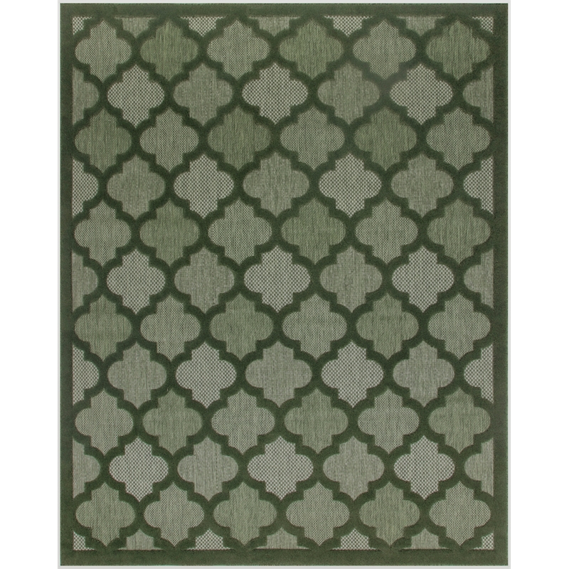 Nourison Home Nourison Easy Care 10' x 14' Fabric Green Area Rug