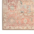 Nourison Home Vintage Washables 6' Runner Polyester Coral Taupe Area Rug