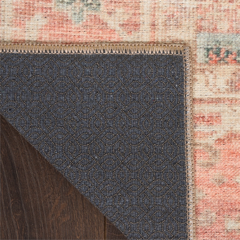 Nourison Home Vintage Washables 4' x 6' PolyesterCoral Taupe Area Rug