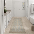 Nourison Home Vintage Washables 6' Runner PolyesterNavy Multicolor Area Rug