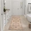 Nourison Home Vintage Washables 6' Runner Polyester Coral Mint Area Rug