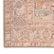 Nourison Home Vintage Washables 8' Runner Polyester Coral Mint Area Rug
