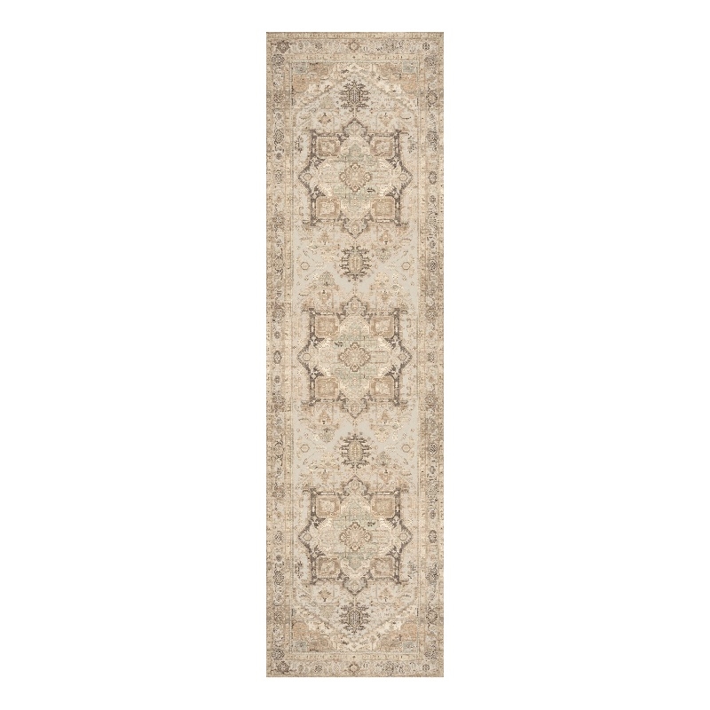 Nourison Home Vintage Washables 8' Runner Polyester Coral Mint Area Rug
