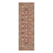 Nourison Home Vintage Washables 6' Runner Polyester Rust Multicolor Area Rug