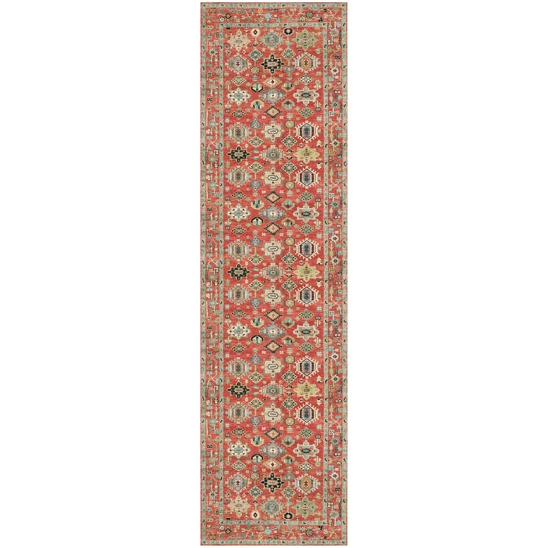 Nourison Home Vintage Washables 4' x 6' Polyester Rust Multicolor Area Rug