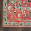 Nourison Home Vintage Washables 4' x 6' Polyester Rust Multicolor Area Rug